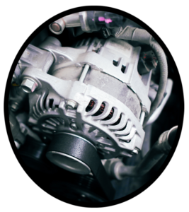 The alternator of an automobile