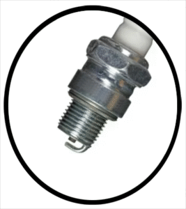 An automobile copper spark plug
