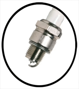 An automobile iridium spark plug