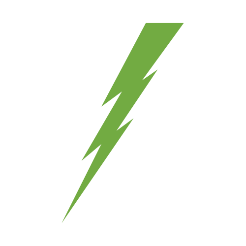A lightning bolt icon